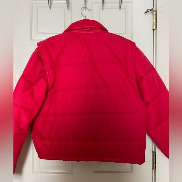 80s Vintage Mel Nick Winter Puffy Coat with removable sleeves, XL - Picture 5 of 8